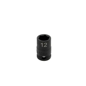 12MM X 3/8” DR CR-MO IMPACT SOCKET – SHALLOW