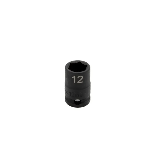 12MM X 3/8” DR CR-MO IMPACT SOCKET – SHALLOW