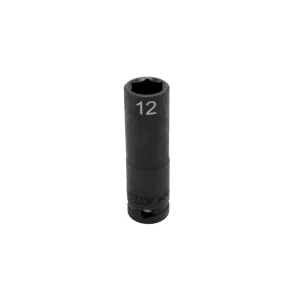 12MM X 3/8” DR CR-MO IMPACT SOCKET – DEEP