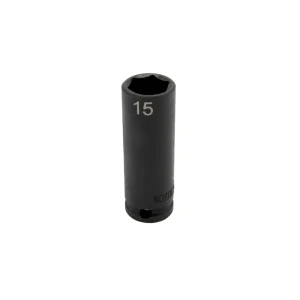 15MM X 3/8” DR CR-MO IMPACT SOCKET – DEEP