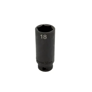 18MM X 3/8” DR CR-MO IMPACT SOCKET – DEEP