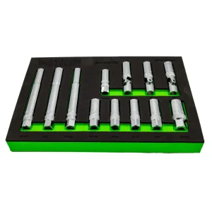 12 Piece 3/8″ Dr. Magnetic Spark Plug Master Set - view 3