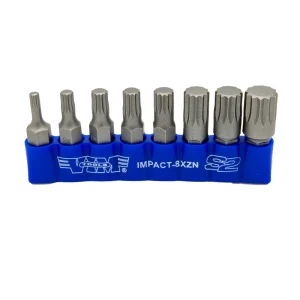 8 PC 5/16″ Shank Impact Triple Square Bit Set
