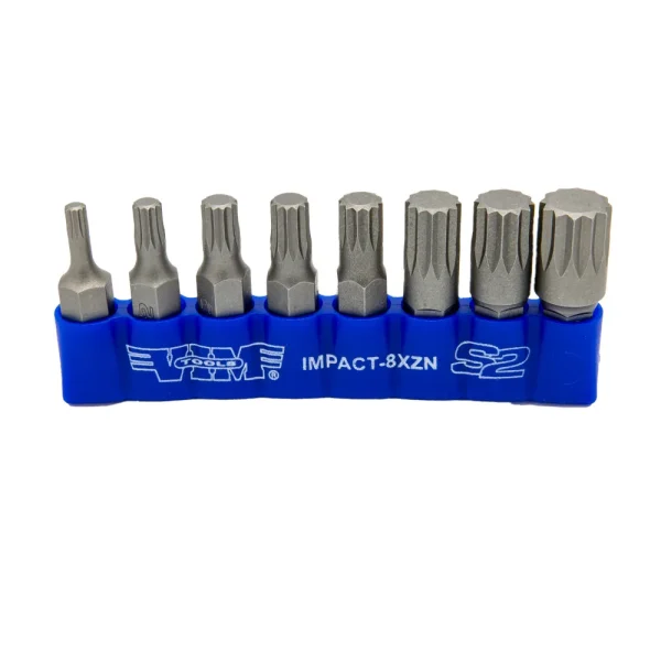 8 PC 5/16″ Shank Impact Triple Square Bit Set