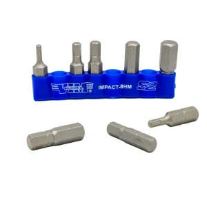 8 PC 5/16″ Shank Impact Hex Bit Set, Metric, 1.25″ OAL - view 2