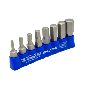 8 PC 5/16″ Shank Impact Hex Bit Set, Metric, 1.25″ OAL - view 3