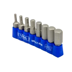 8 PC 5/16″ Shank Impact Hex Bit Set, Metric, 1.25″ OAL - view 4