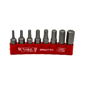 8 PC 5/16″ Shank Impact Hex Bit Set, 1.25″ OAL