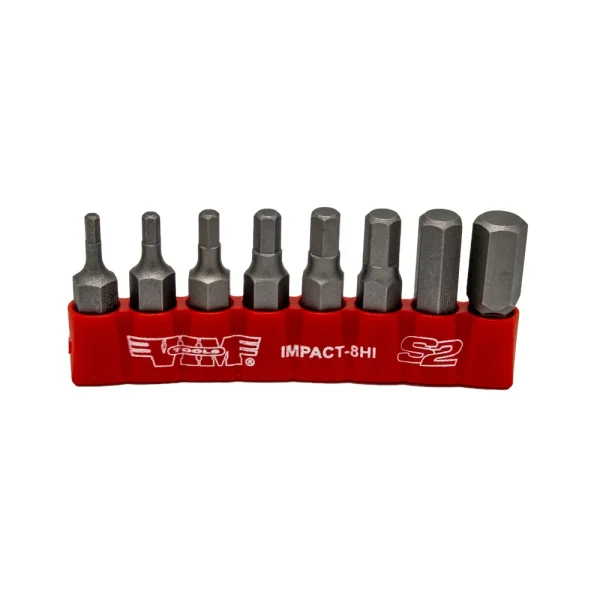 8 PC 5/16″ Shank Impact Hex Bit Set, 1.25″ OAL