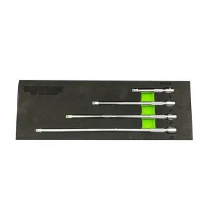 4 Piece 1/4′ Drive Wobble Extension Set