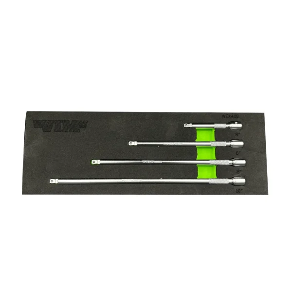 4 Piece 1/4′ Drive Wobble Extension Set