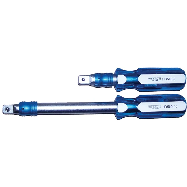 1/2″ Hand Drive Extension Set. Includes 6″ and 10″ hand drive extensions