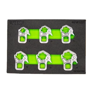 6 PC. 3/8” DR. RATCHETING FLARE NUT WRENCH SET
