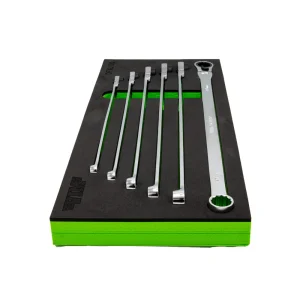 6 PC. DEEP SPLINE RATCHETING FLEX HEAD XL WRENCH SET - view 3