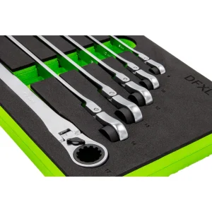 6 PC. DEEP SPLINE RATCHETING FLEX HEAD XL WRENCH SET - view 4