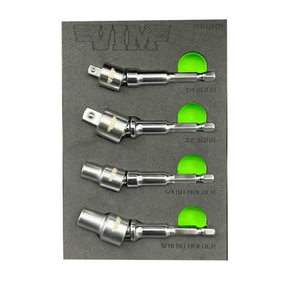 4 Piece Power Driver UJ Adapter Set