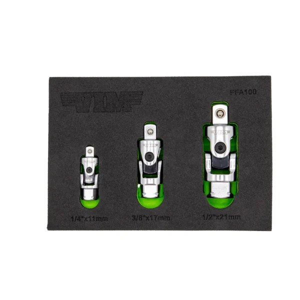 3 PC. FIRM FLEX DUAL DRIVE UJ ADAPTER SET