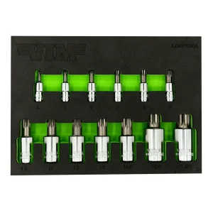 13 PC. XZN TRIPLE SQUARE DRIVER SET (2-PIECE DRIVERS)