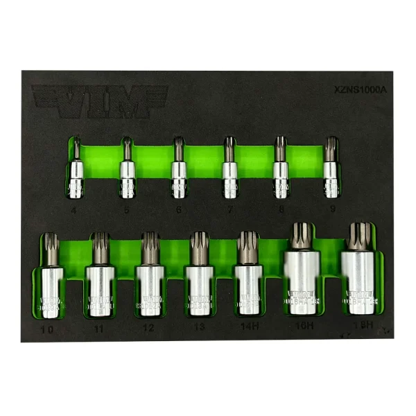 13 PC. XZN TRIPLE SQUARE DRIVER SET (2-PIECE DRIVERS)