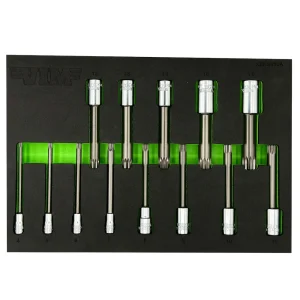 13 PC. 4” OAL. XZN TRIPLE SQUARE DRIVER SET (2-PIECE DRIVERS)