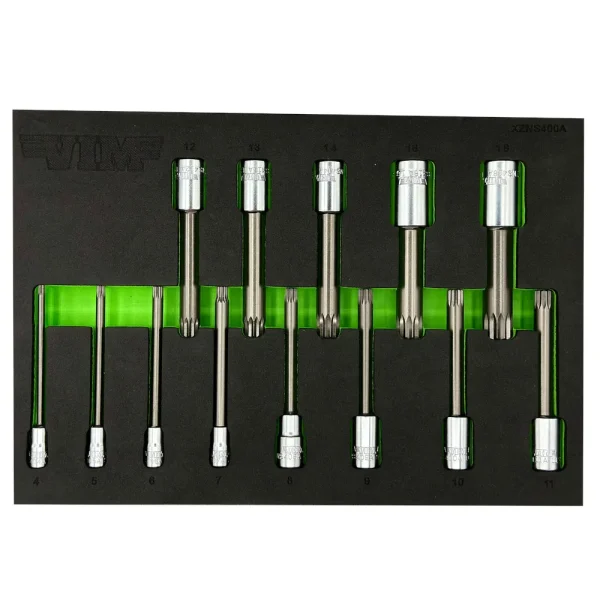 13 PC. 4” OAL. XZN TRIPLE SQUARE DRIVER SET (2-PIECE DRIVERS)