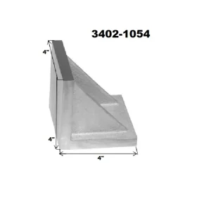 HHIP 4 X 4 X 4″ GROUND ANGLE PLATE WEBBED END (3402-1054) - view 2
