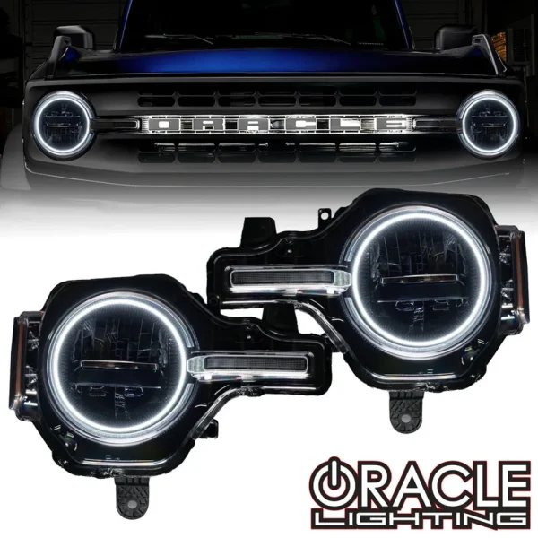 Oracle Lighting 2021-2024 Ford Bronco LED Base Headlight Halo Kit (1470-001, 1470-330, 1470-333, 1470-334, 1470-335, ...