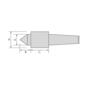 PRO-SERIES 4MT MEDIUM DUTY SMALL HEAD LIVE CENTER (3900-5040) - view 2