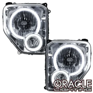 Oracle Lighting 2008-2012 Jeep Liberty Pre-Assembled LED Halo Headlights (7075-001, 7075-330, 7075-333, 7075-334, 707...