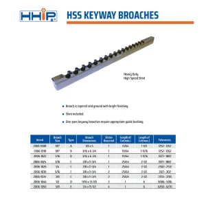 HHIP 1/8″ A HSS KEYWAY BROACH WITH 1 SHIM (2006-1008) - view 2