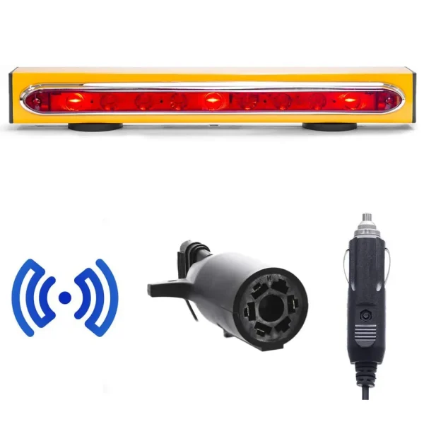 Master Tailgaters Wireless Trailer Tow Light Bar 19″- Magnetic Mount – Ultra Bright LED with 7 Pin RV Blade Hitch Tra...