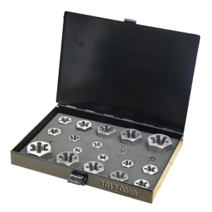HHIP 20 PIECE 1/4-7/8″HEXAGON RETHREADING DIE SET (1017-0020)