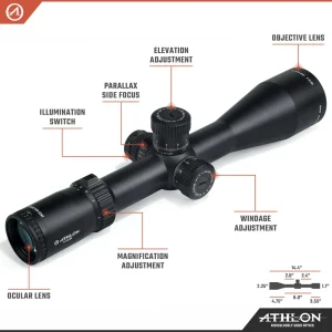 Athlon Optics Helos BTR GEN2 6-24×56 APRS6 FFP IR MIL Reticle (214114) - view 3