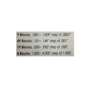 HHIP 81 PIECE GRADE AS-0/2 SQUARE STEEL GAGE BLOCK SET (4101-0051) - view 2