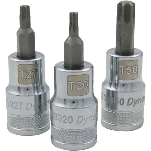 Dynamic Tools 1/2″ Drive Torx® Head, T45 Bit Regular Length, Chrome Finish Socket (D013345) - view 2