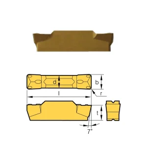 HHIP MGMN-200-G GRADE BPS253-CVD GROOVING INSERT (6024-3022) - view 2