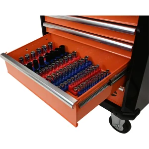 Dynamic Tools 1/4″ Drive SAE Magnetic, 26 Socket Organizer (D029000) - view 3