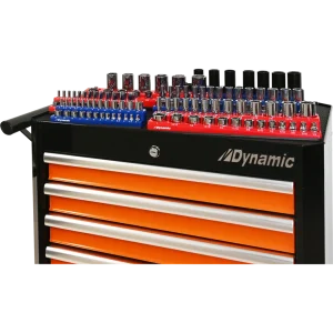 Dynamic Tools 1/4″ Drive SAE Magnetic, 26 Socket Organizer (D029000) - view 4