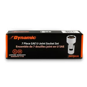 Dynamic Tools 3/8″ Drive 7 Piece 6 Point SAE, Universal Joint Socket Set, 3/8″ – 3/4″ (D010026) - view 3