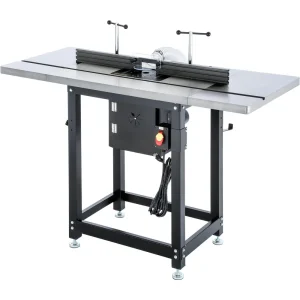 Grizzly Industrial Router Table with Lift and Cast-Iron Wings (T28781)