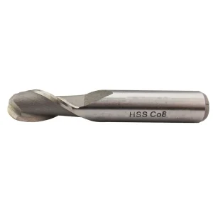 HHIP 3/16 X 3/8″ 2 FLUTE M42 COBALT SINGLE END BALL END MILL (5842-0187)