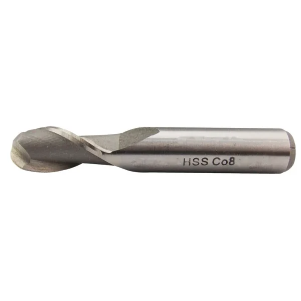 HHIP 3/16 X 3/8″ 2 FLUTE M42 COBALT SINGLE END BALL END MILL (5842-0187)
