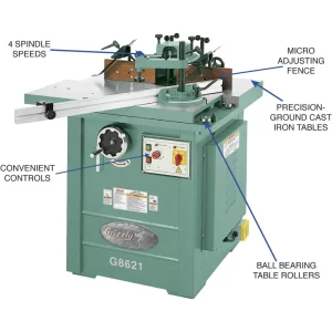 Grizzly Industrial 5 HP Sliding Table Shaper (G8621) - view 2