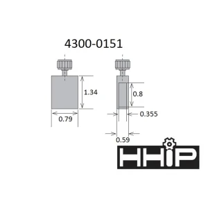 HHIP CLAMP FOR 8,12,20,24″ ELECTRONIC HEIGHT GAGE WITH SPC PORT (4300-0151) - view 2