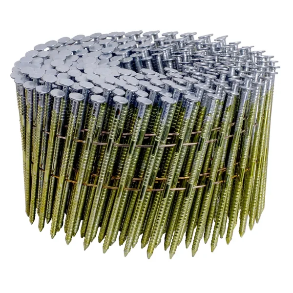 Freeman SNRSG92-25WC 15 Degree 2-1/2″ Wire Collated Galvanized Ring Shank Coil Siding Nails (3600 Count) (SNRSG92-25WC)