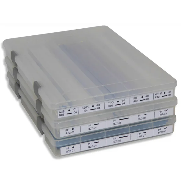 Polyvance Welding Rod Case, Set Of 3, Labeled, Complete With 21 Types Of Welding Rod. (1133408)