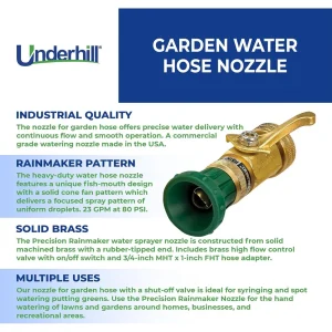 Underhill Precision Rainmaker Nozzle With Valve And Adapter (HN2300CV) - view 2