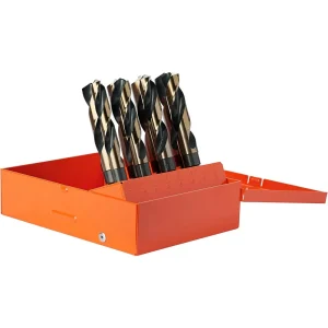 KnKut 8 Piece Silver & Deming 1/2″ Reduced Shank Drill Bit Set 9/16″-1″ (8KK12)