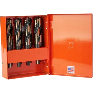 KnKut 8 Piece Silver & Deming 1/2″ Reduced Shank Drill Bit Set 9/16″-1″ (8KK12) - view 2
