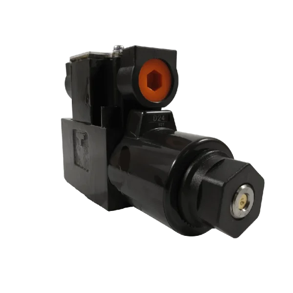Yuken solenoid valve (DSG-01-2B2A-R100-70) offers precision hydraulic control with reliable solenoid operation for in...